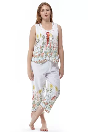 100% Cotton Sunflower Garden PJs