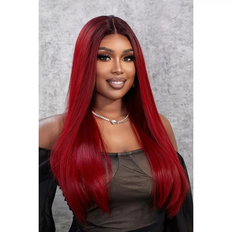 13*2" Lace Front Wigs Synthetic Straight 26" 150% Density