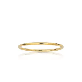 14k Smooth Stacking Ring