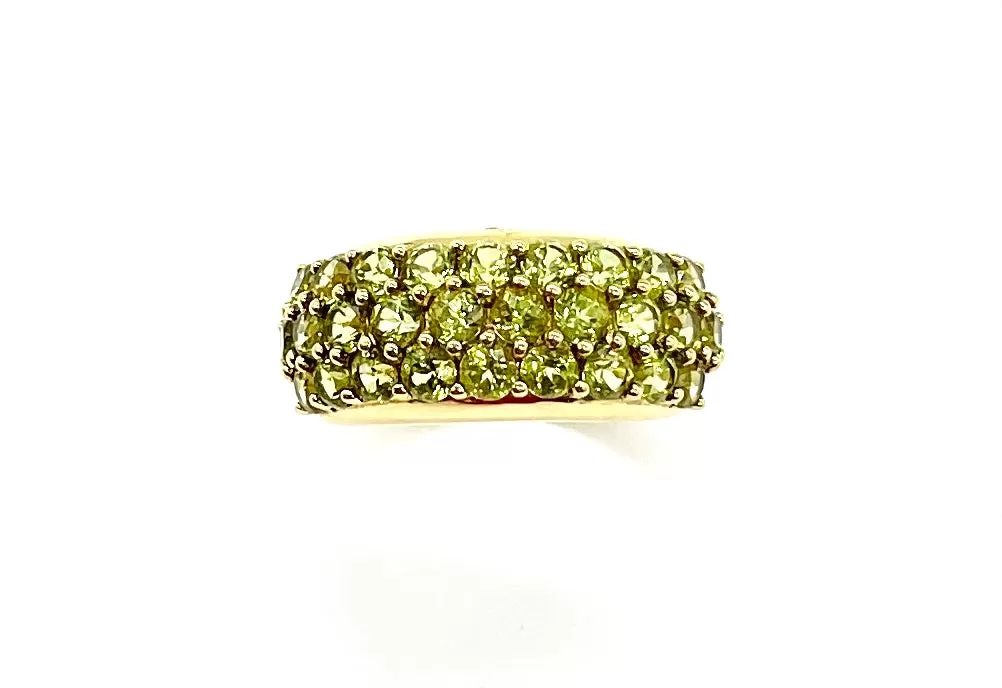 18k Gold Peridot Ring