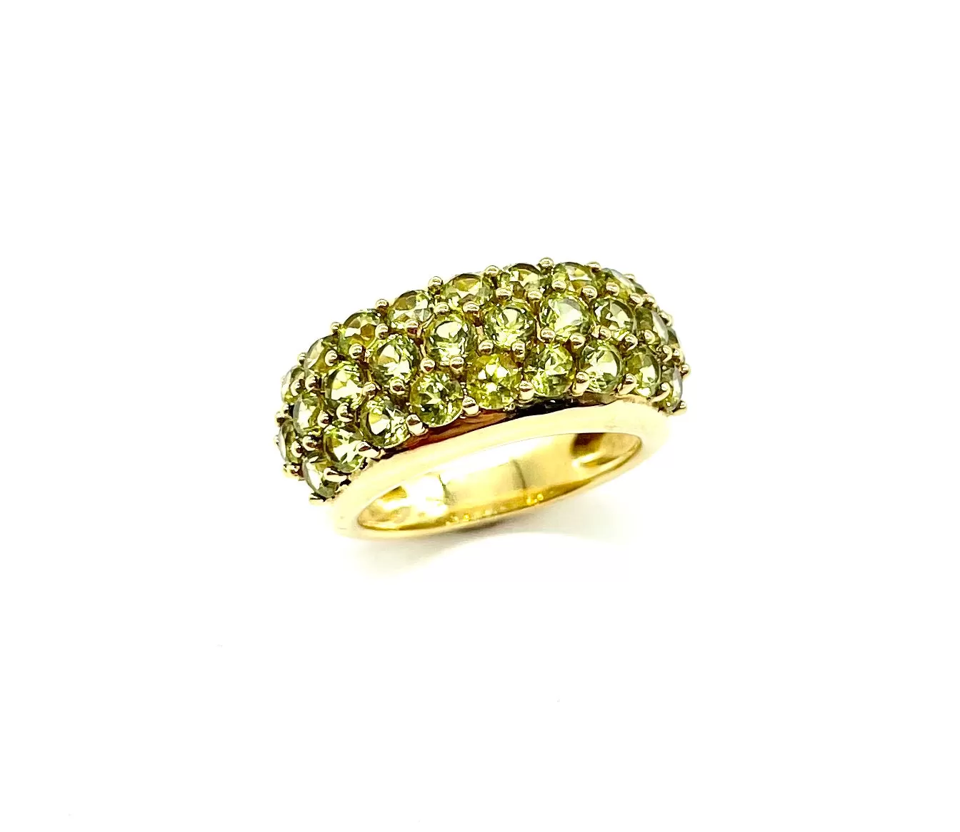 18k Gold Peridot Ring