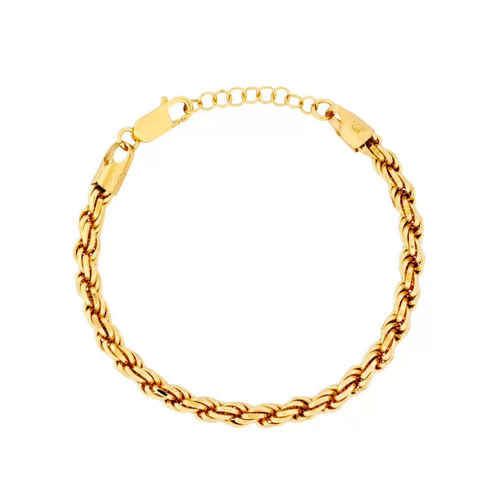 23K Rope Bracelet (5MM)