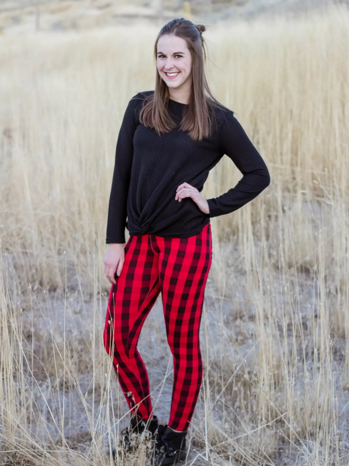 Adult Buffalo Plaid Leggings