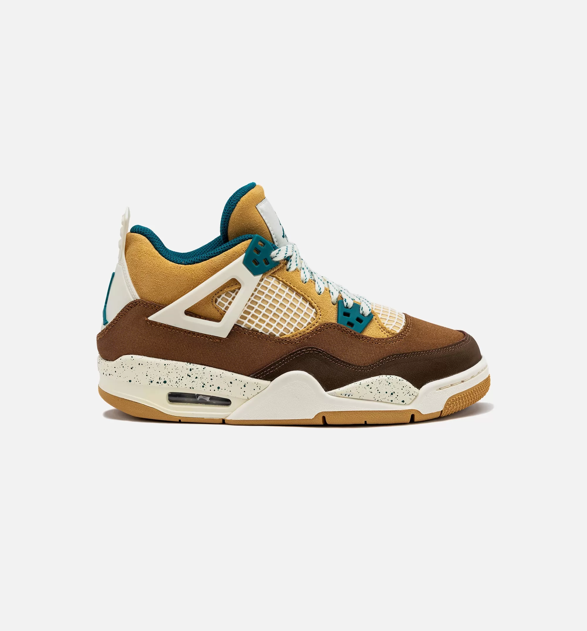 Air Jordan 4 Retro Cacao Wow Grade School Lifestyle Shoe - Cacao Wow/Geode Teal Free Shipping