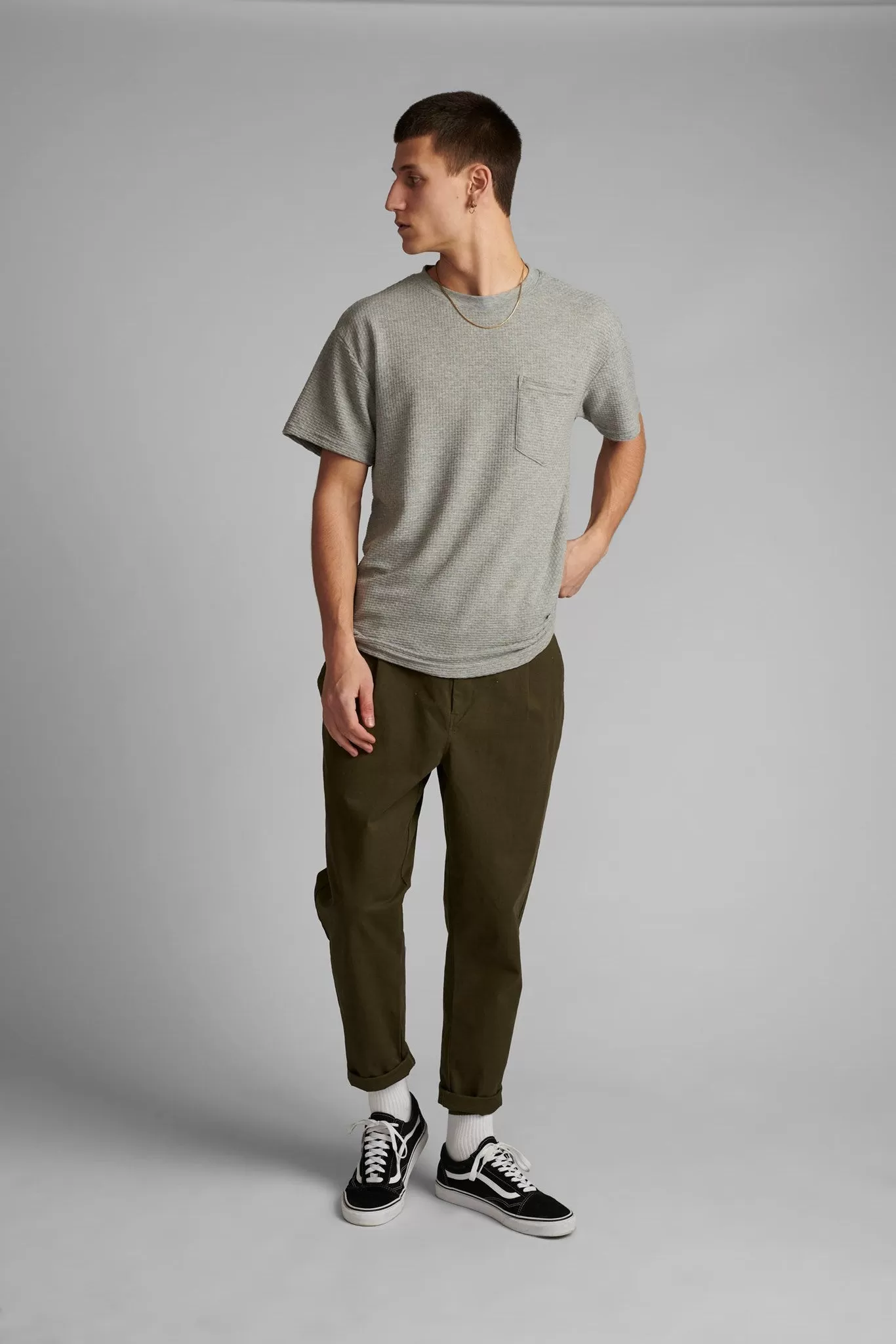 AKJULIUS COTTON PLEAT PANT - Cypress