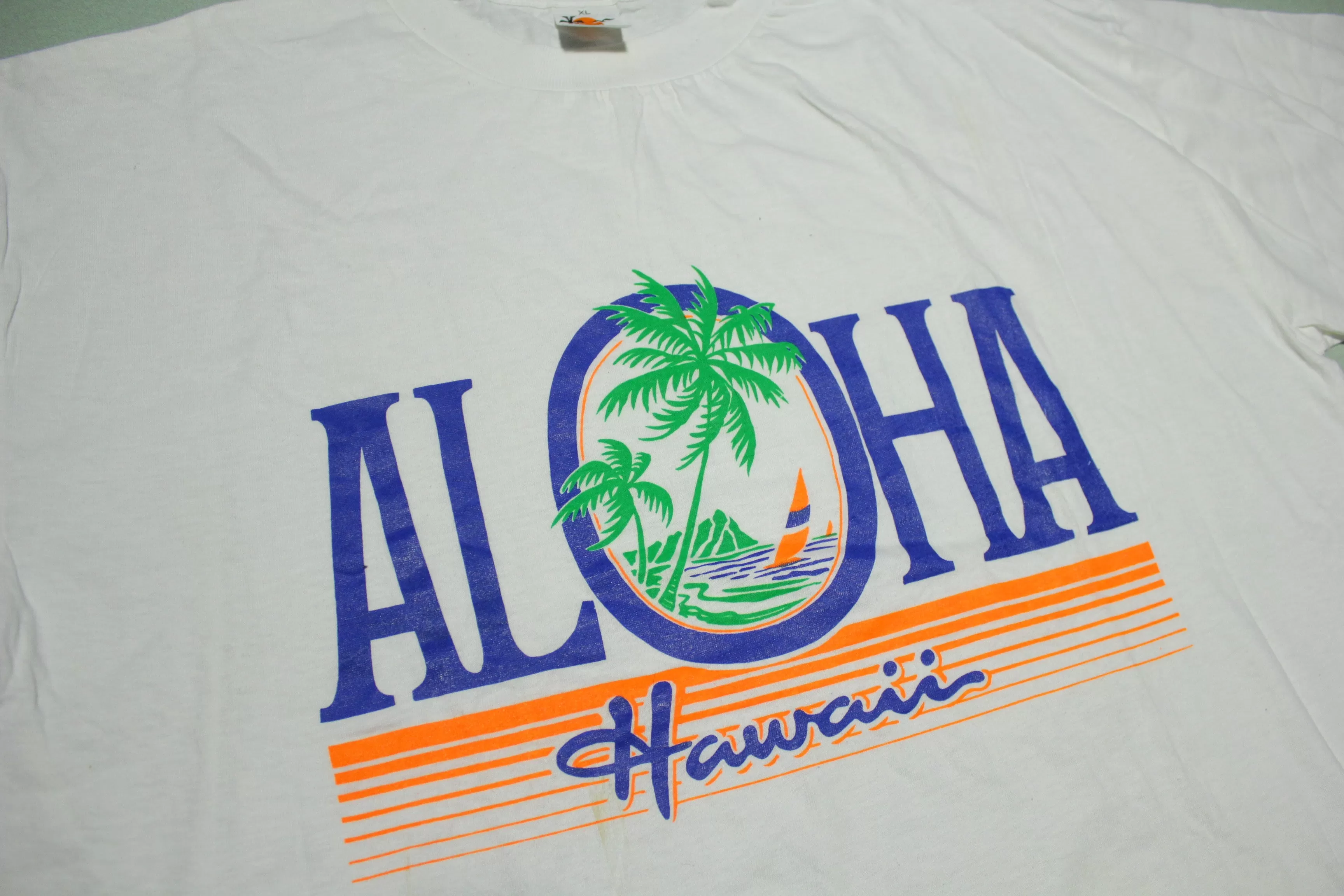 Aloha Hawaii Vintage Deadstock Hawaiian 80's Single Stitch T-Shirt