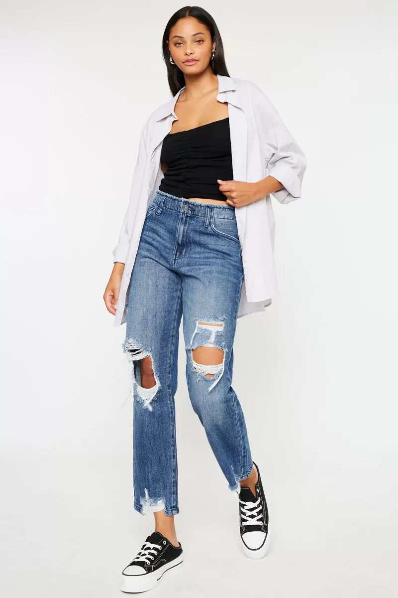 Ariela High Rise Straight Leg Jeans