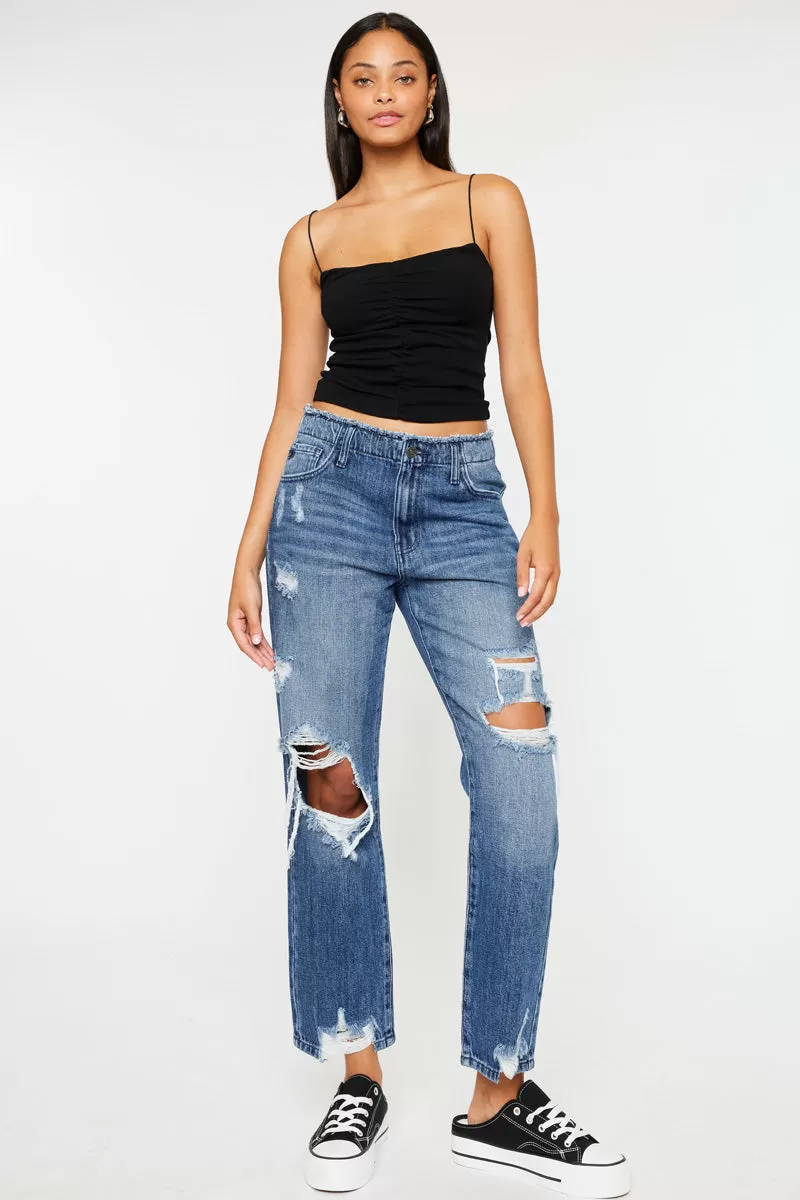 Ariela High Rise Straight Leg Jeans