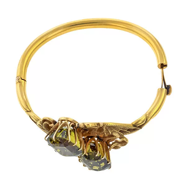 Art Nouveau Chrysoberyl Dragon Bracelet