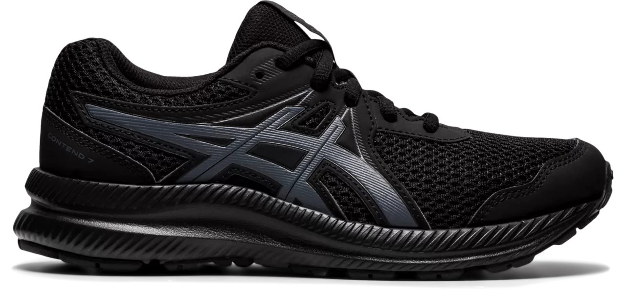 Asics Kids's CONTEND 7 GS - BLACK/CARRIER GREY