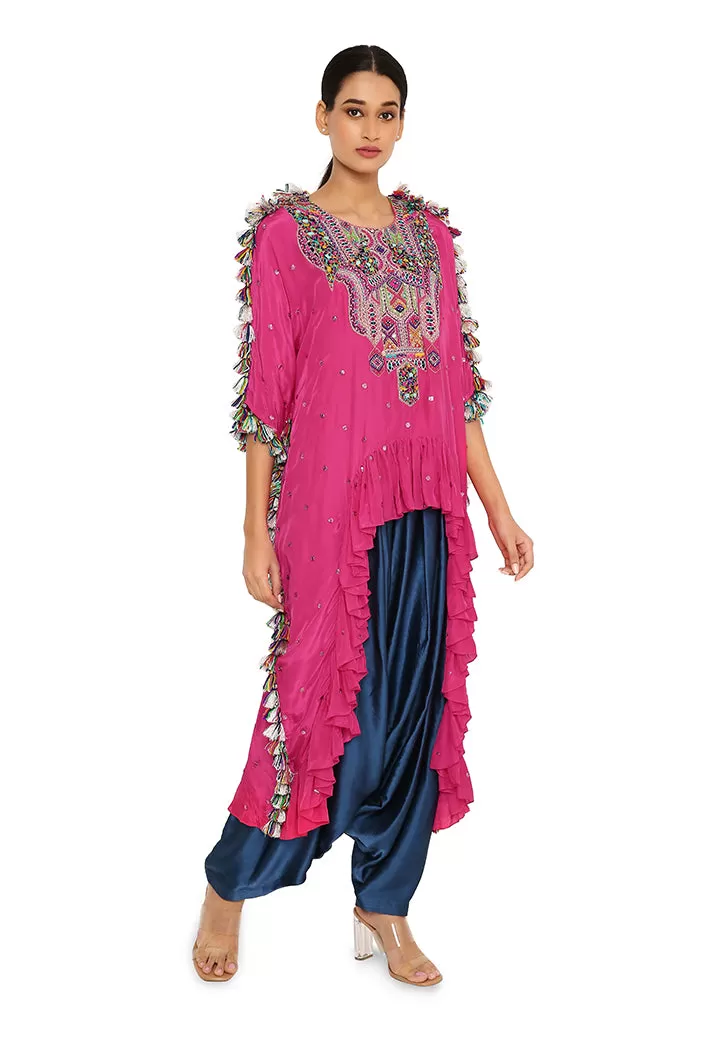 Asta Hot Pink Kaftan Set