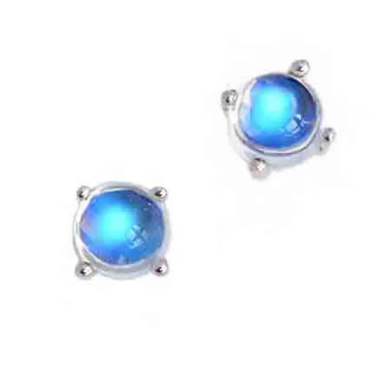 Aurora Borealis Crown Stud Earrings - 925 Sterling Silver