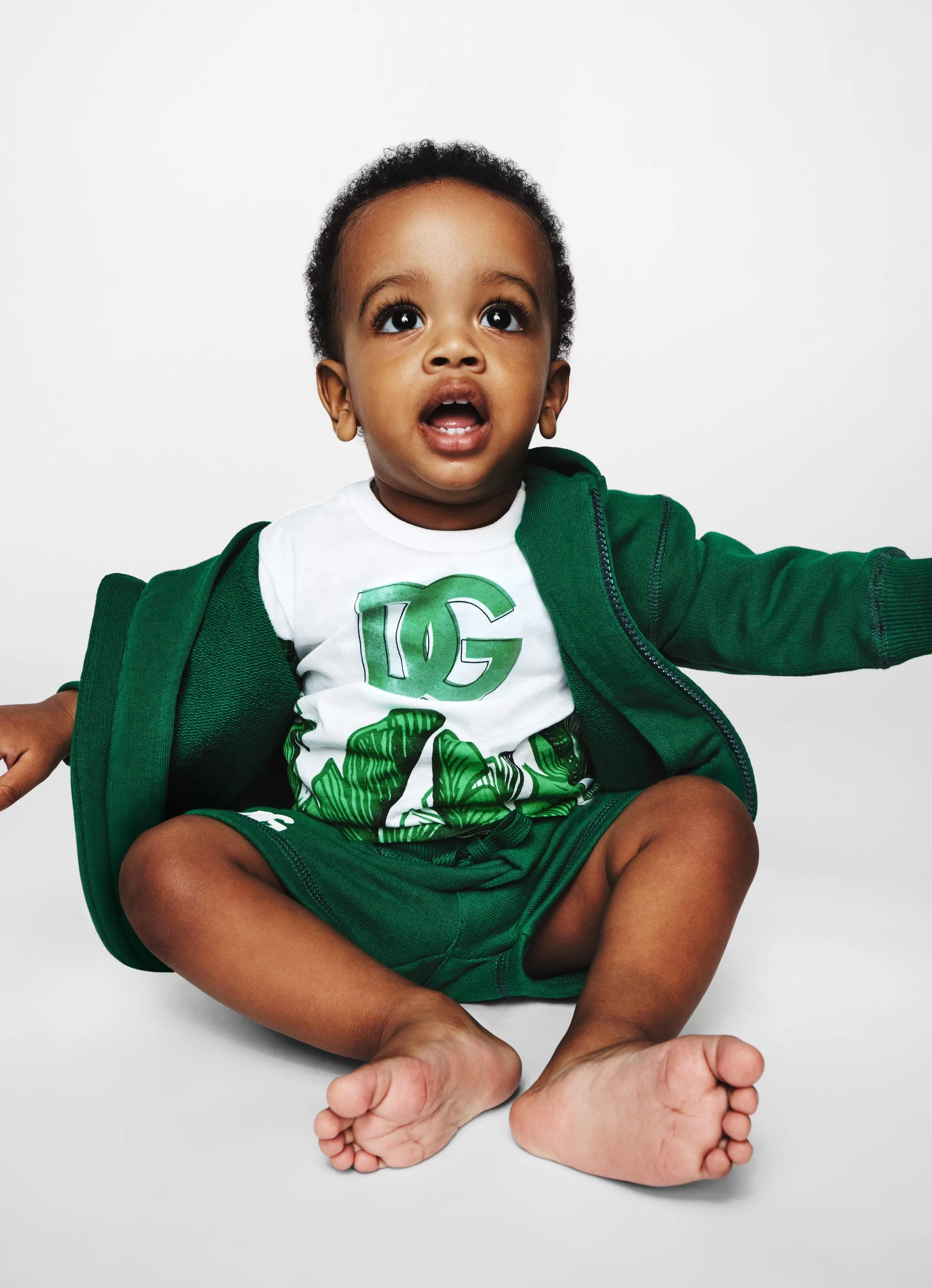 Baby Boys Banana Leaf T-Shirt in Green