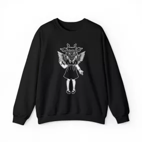 Baphomet Girl Crewneck Sweatshirt