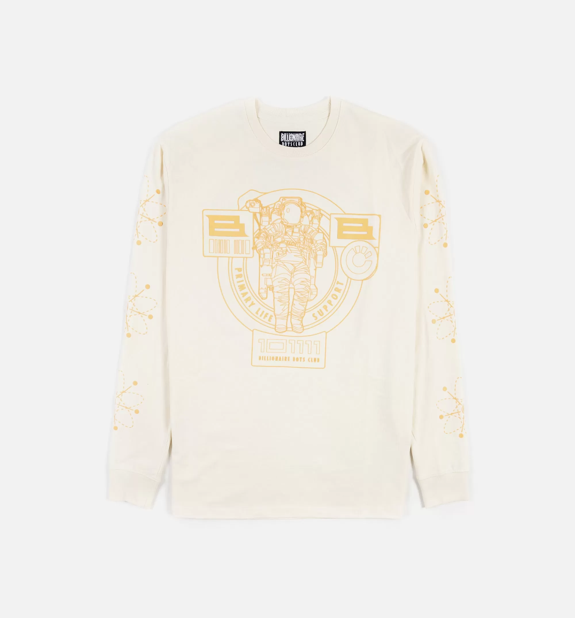 BB Process Mens Long Sleeve Shirt - White/Yellow