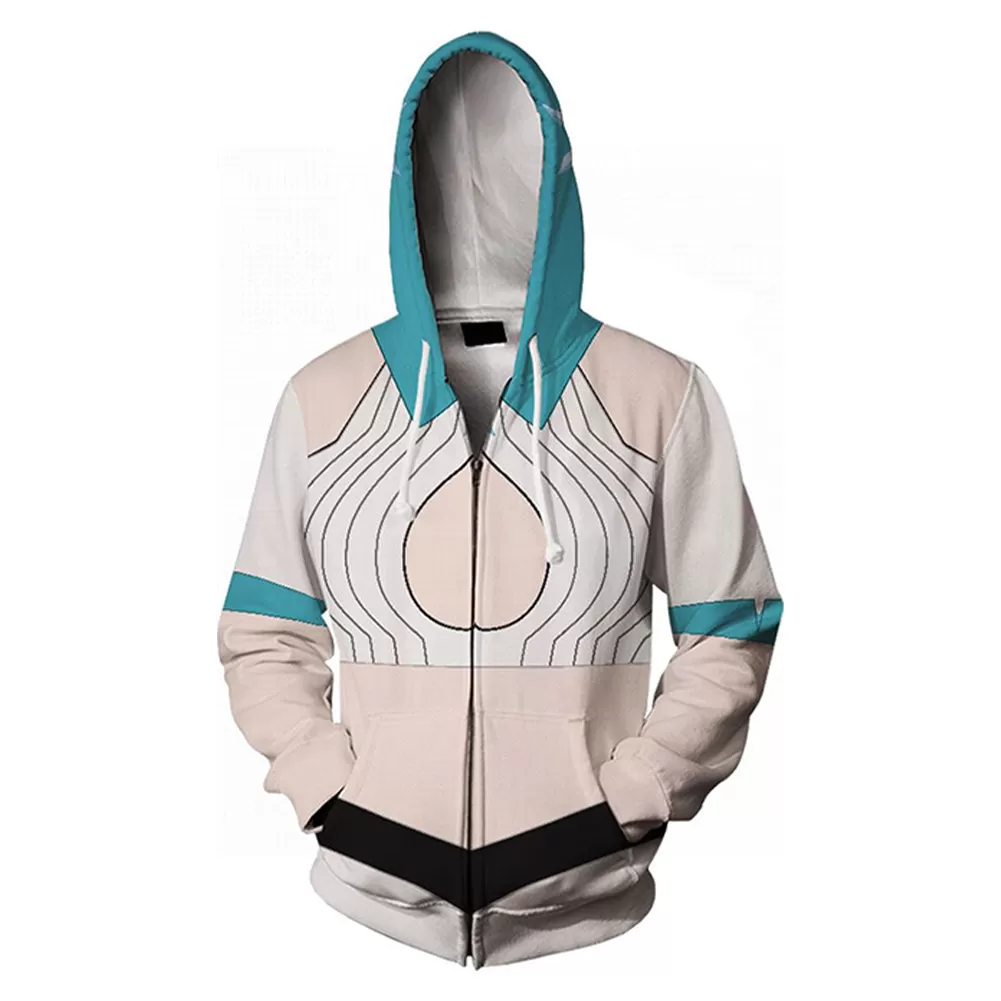 Bleach Inoue Orihime Cosplay Hoodie 3D Printed Hooded Sweatshirt Men Women Casual Streetwear Pullover Zip Up Jacket Coat