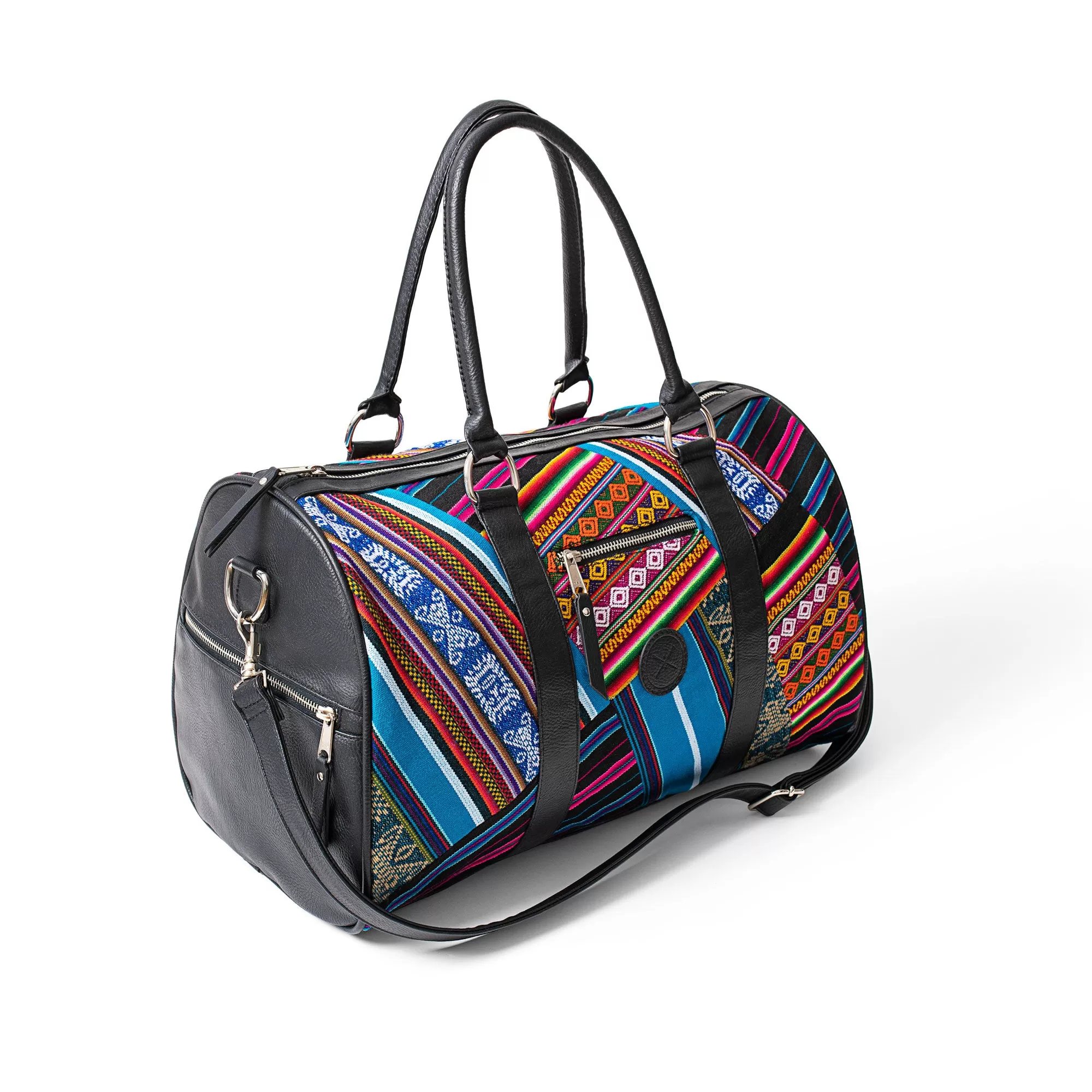 Bluebird Patchwork Weekender Duffle Bag