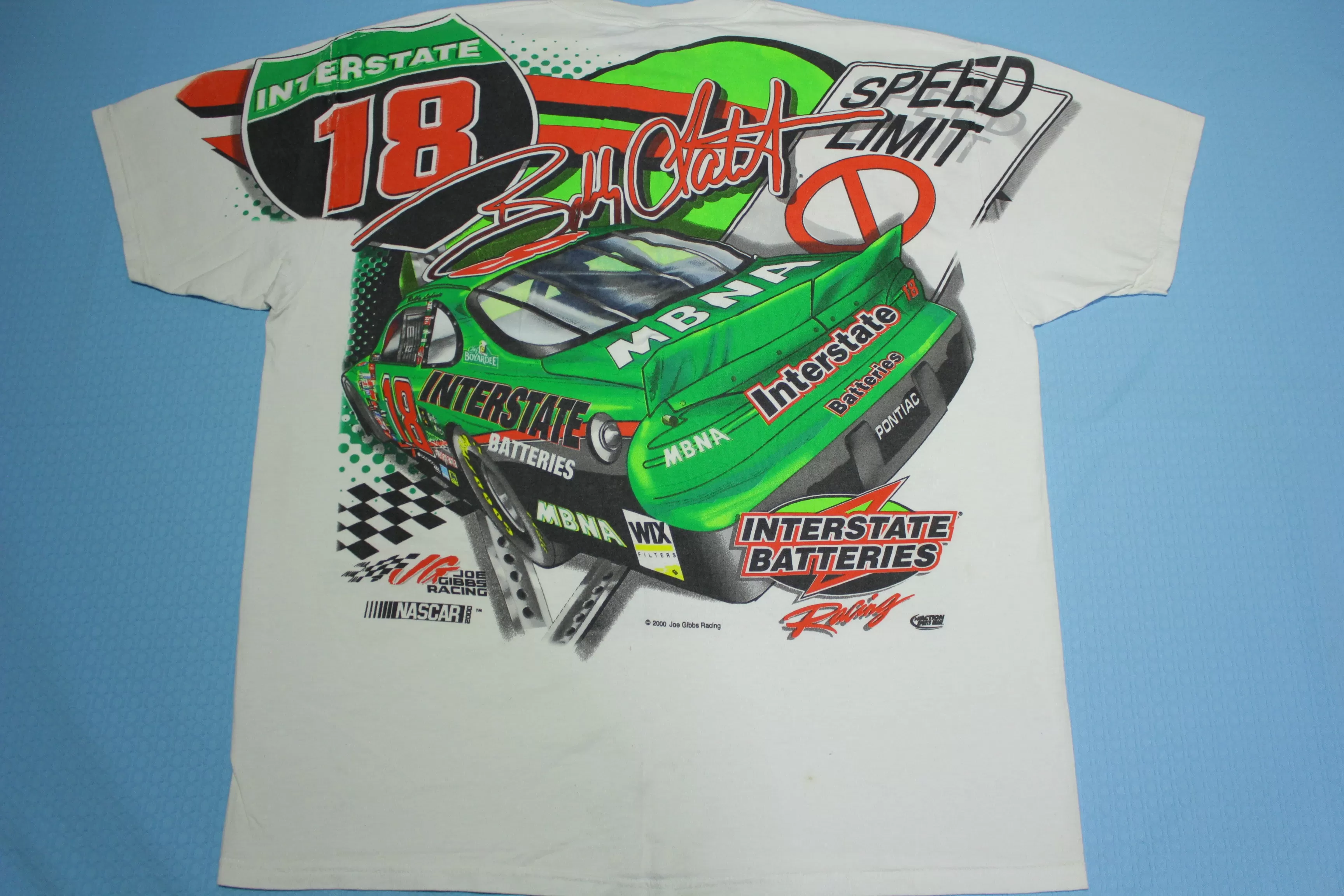 Bobby Labonte Vintage Y2K 2000 Victory Lane AOP Joe Gibbs Nascar Racing  Chase T-Shirt