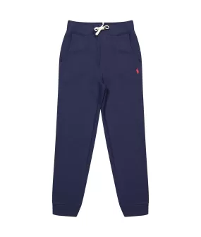 Boys Cotton Blend Fleece Jogger - Navy