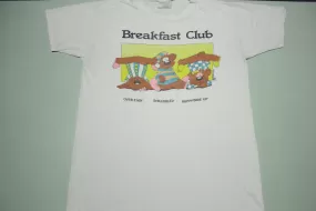 Breakfast Club Bears Vintage Over Easy 80's Funny Absurd Destroyed T-Shirt