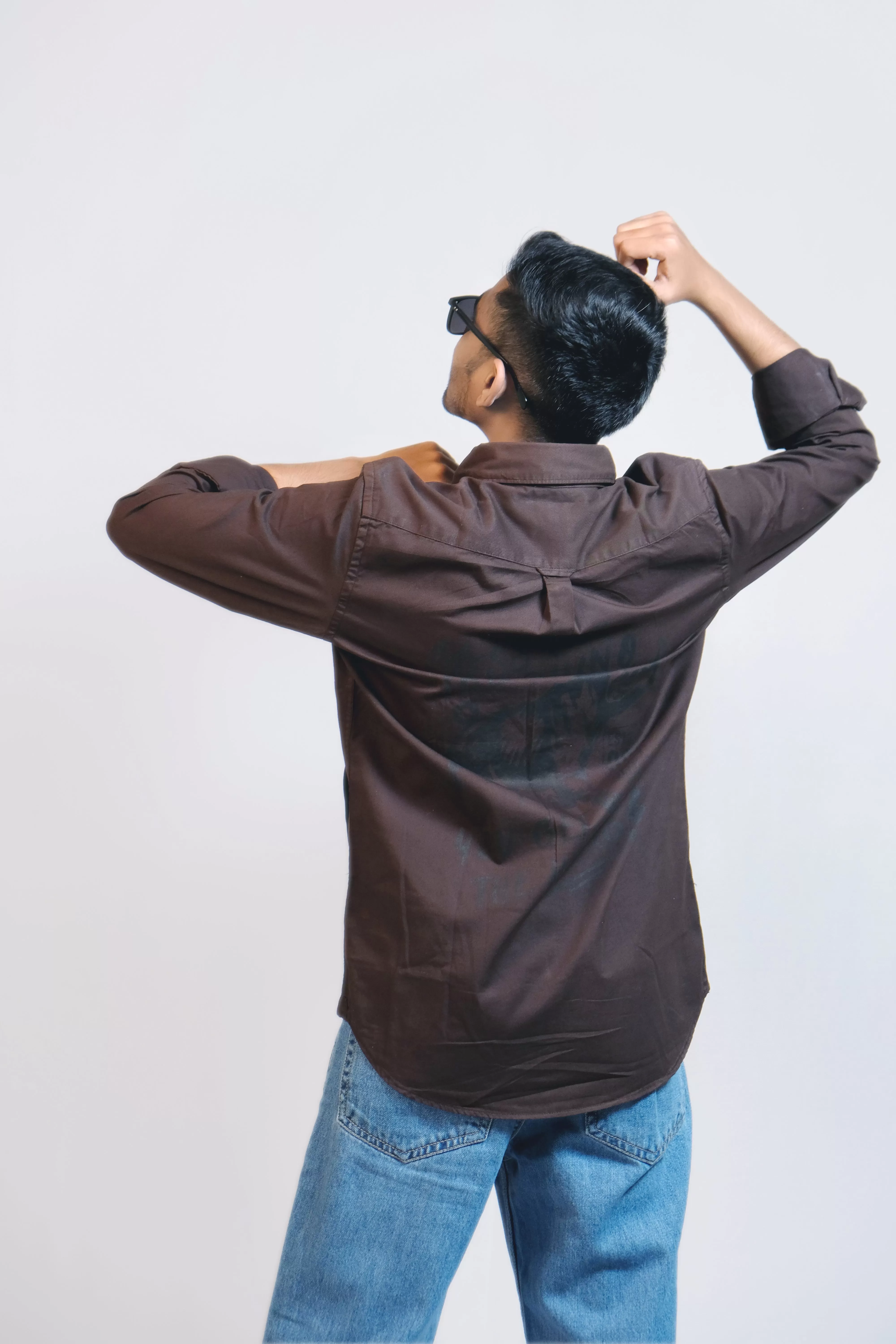 Brown Cotton 4 Pocket Overshirt