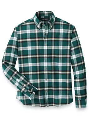 Brushed Twill Plaid Casual Shirt