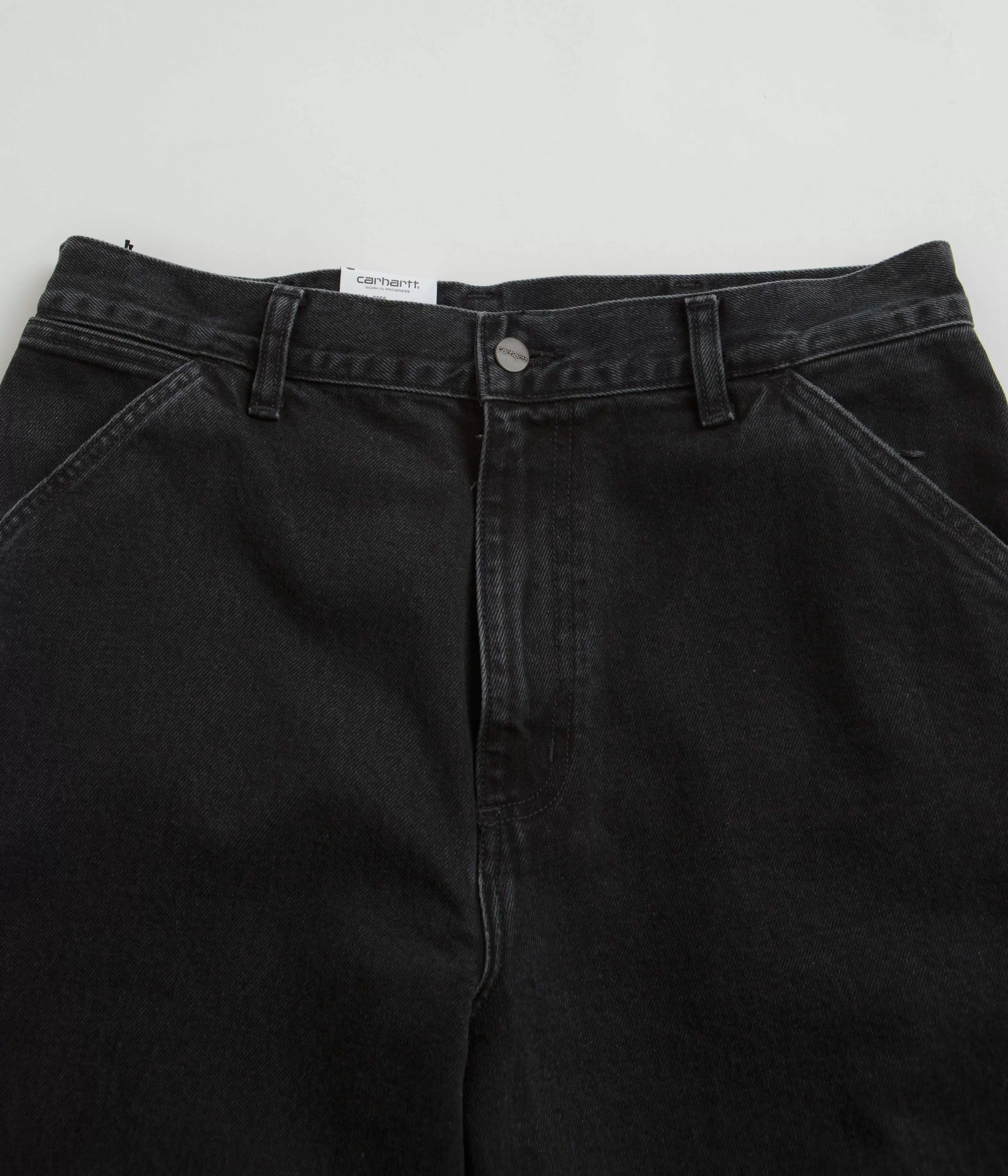 Carhartt Denim Single Knee Pants - Black Stone Washed