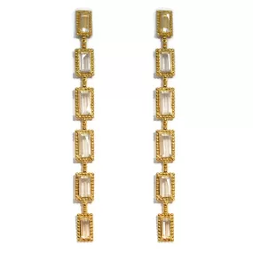 Carla Amorim - Destino - Drop Earrings, Topaz, 18k Yellow Gold