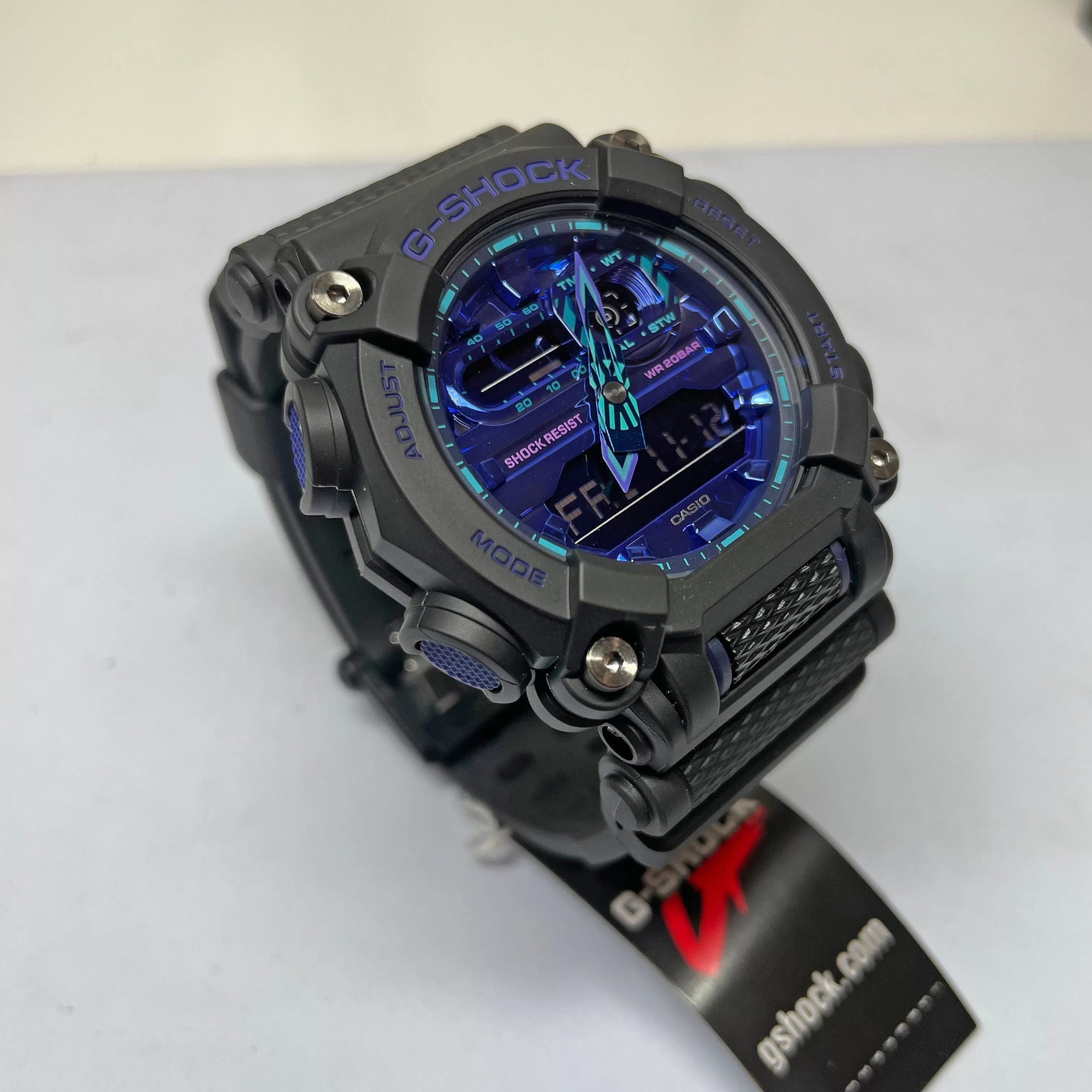 Casio G-Shock GA900VB-1A Virtual World Metallic Watch Purple Violet