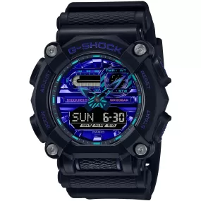 Casio G-Shock GA900VB-1A Virtual World Metallic Watch Purple Violet