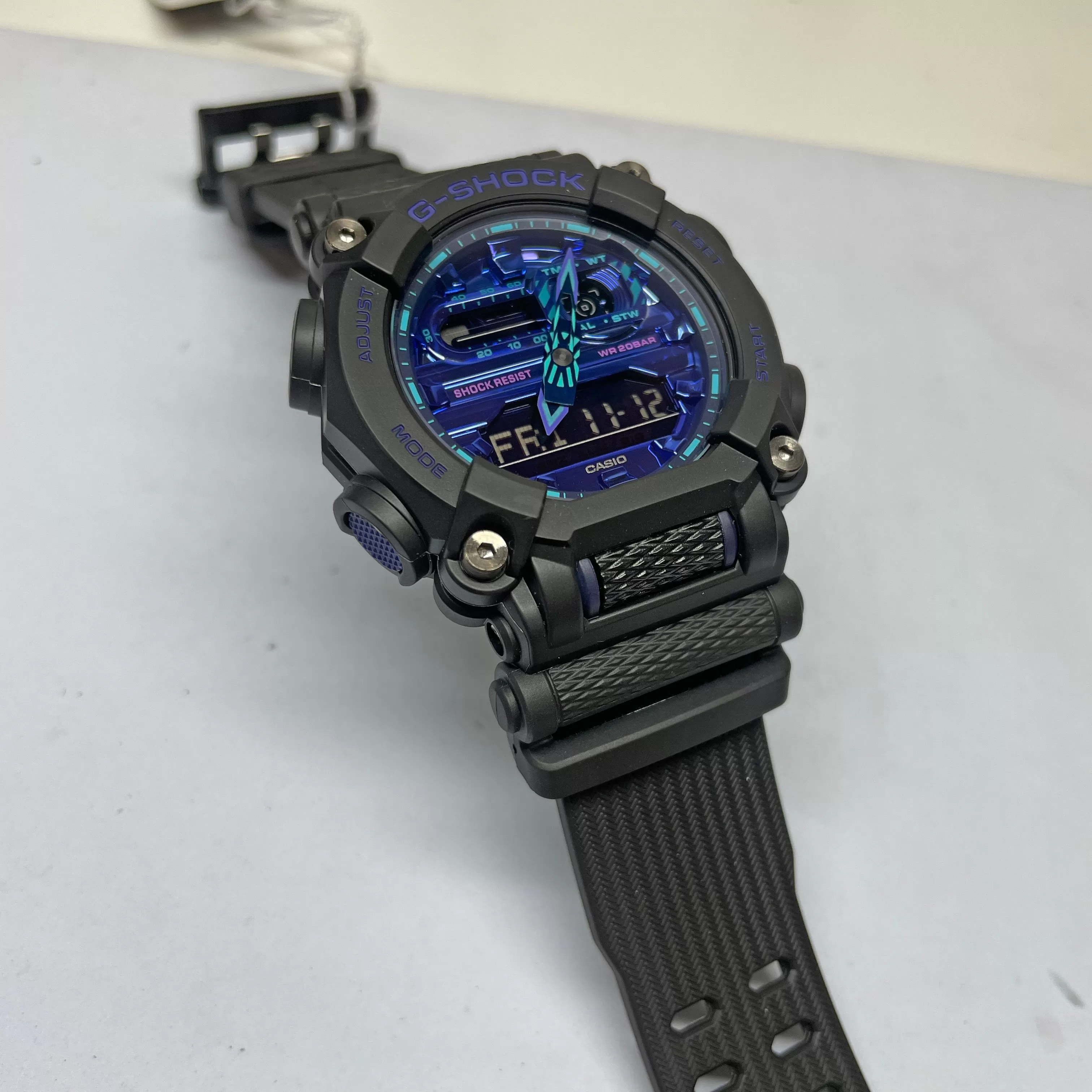 Casio G-Shock GA900VB-1A Virtual World Metallic Watch Purple Violet