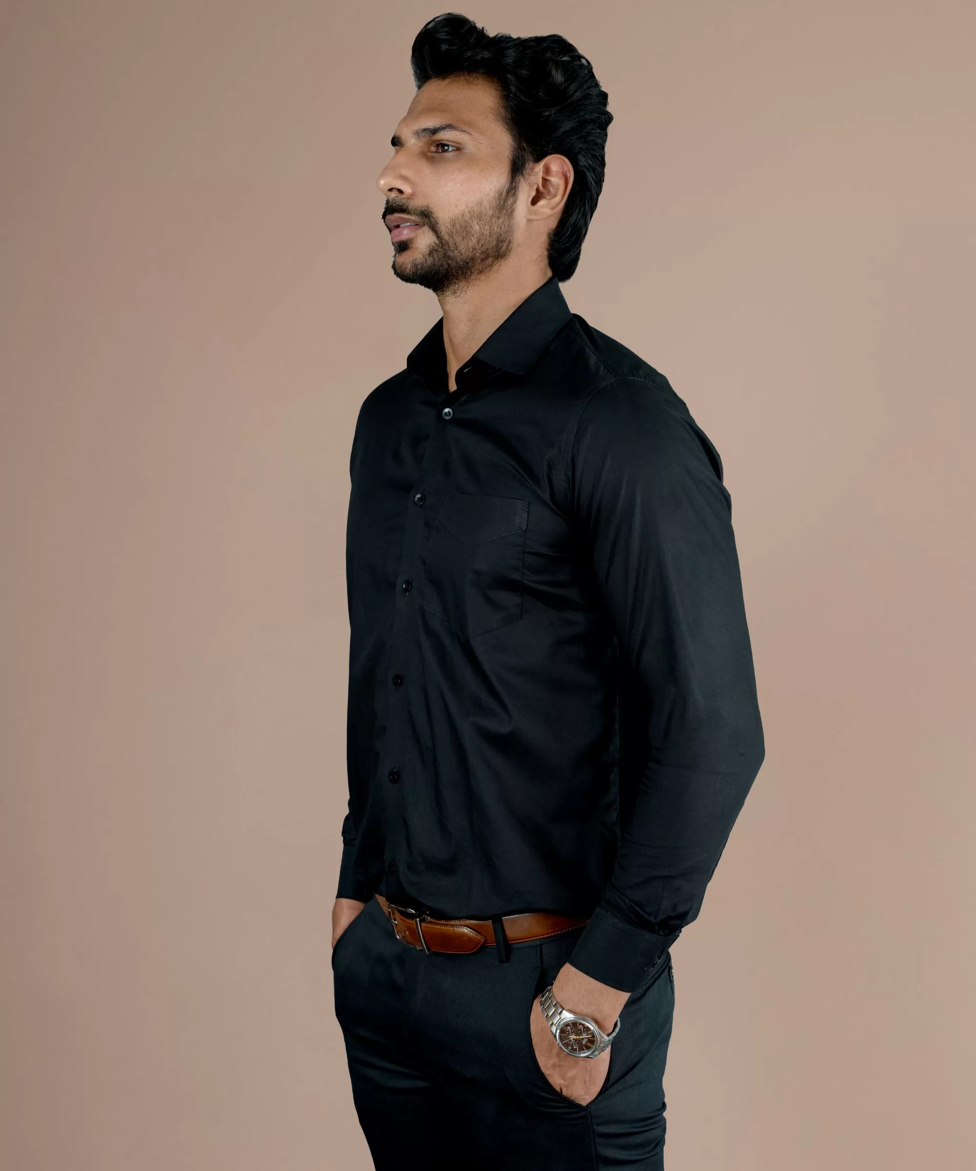 Charcoal Giza Shirt