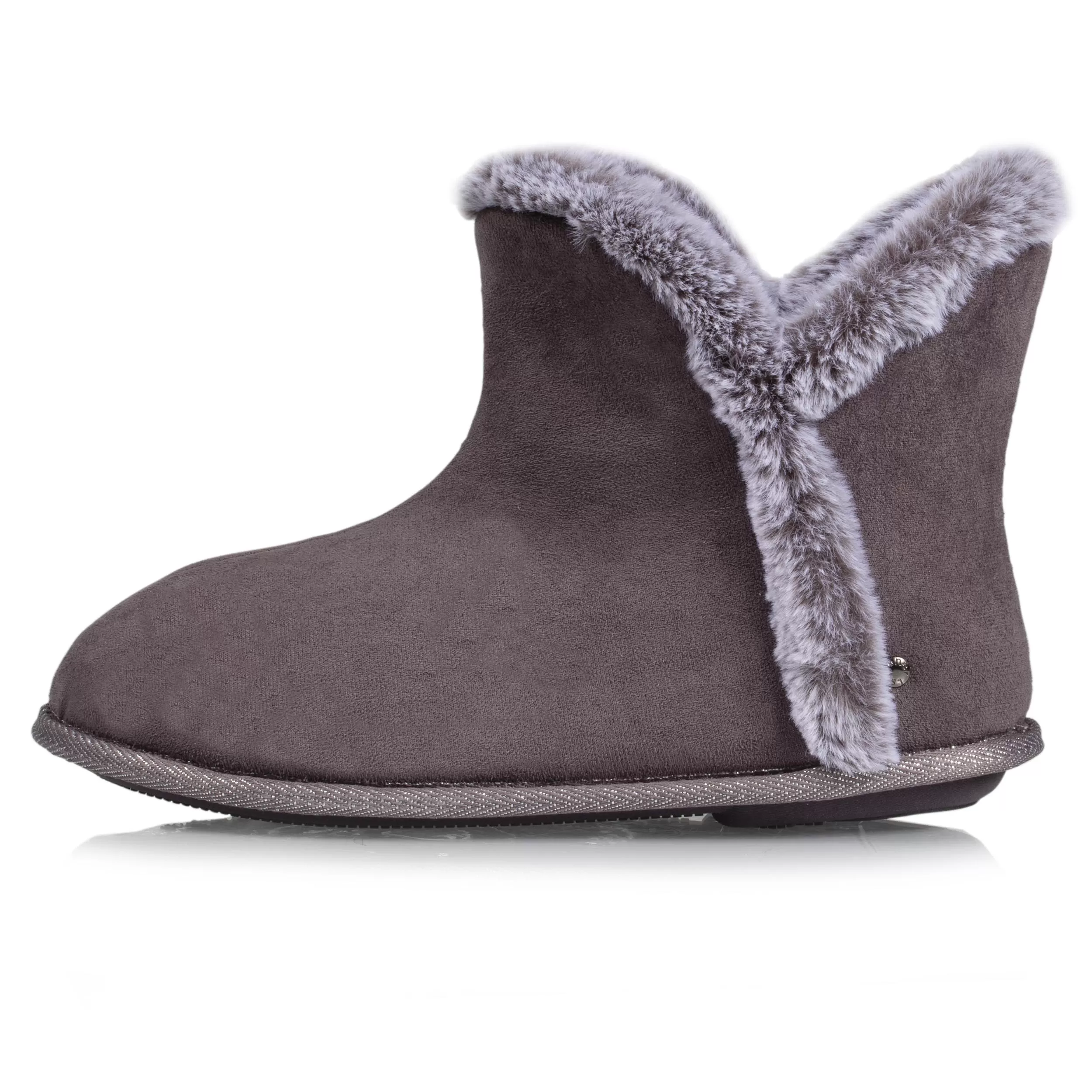 Chaussons bottillons Femme Gris