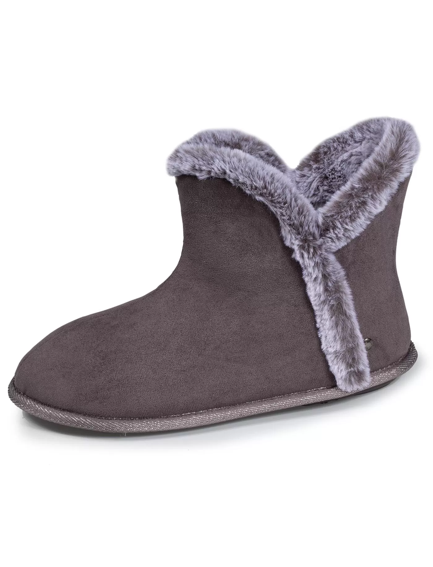 Chaussons bottillons Femme Gris