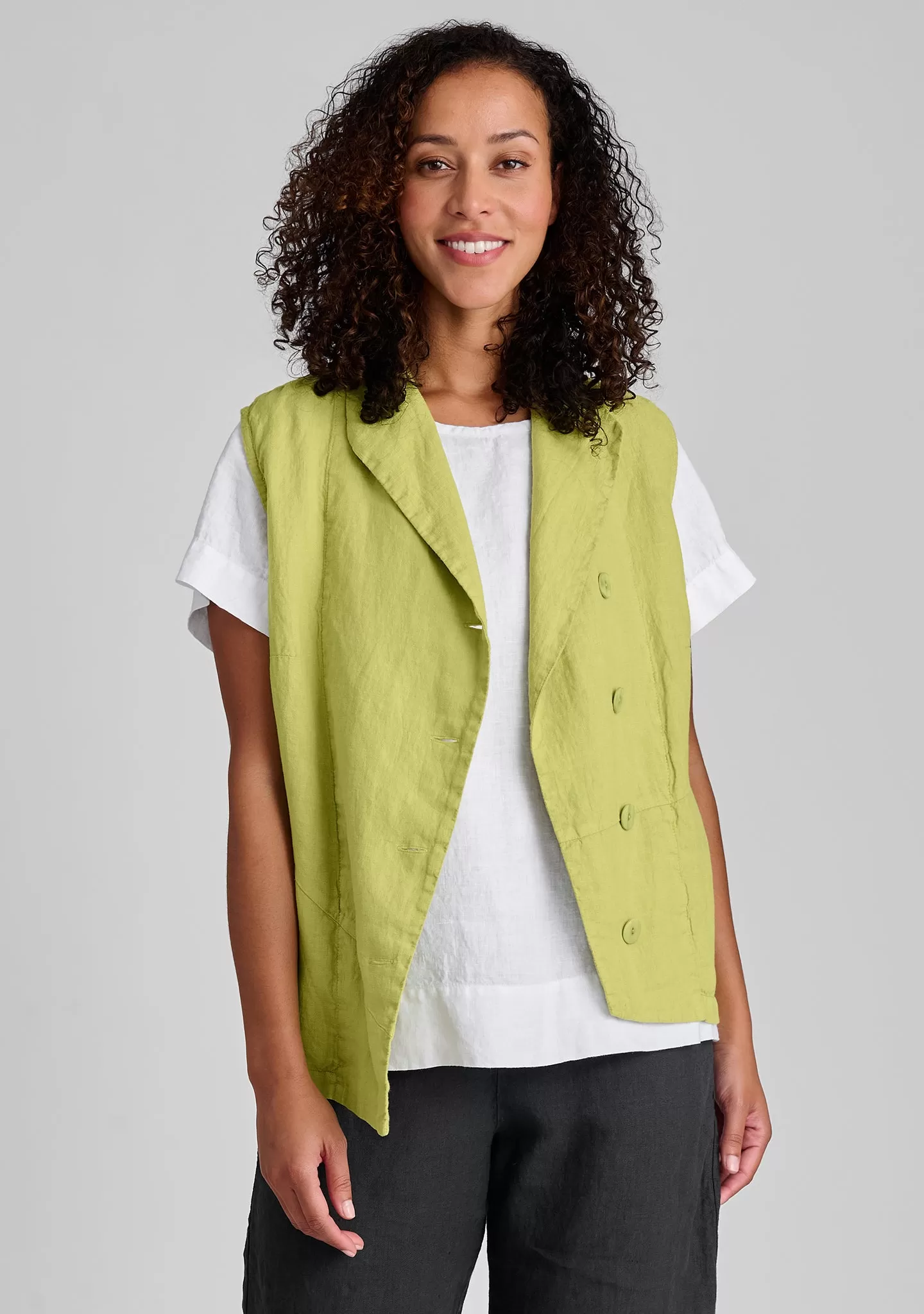 Chelsea Vest - Linen Vest