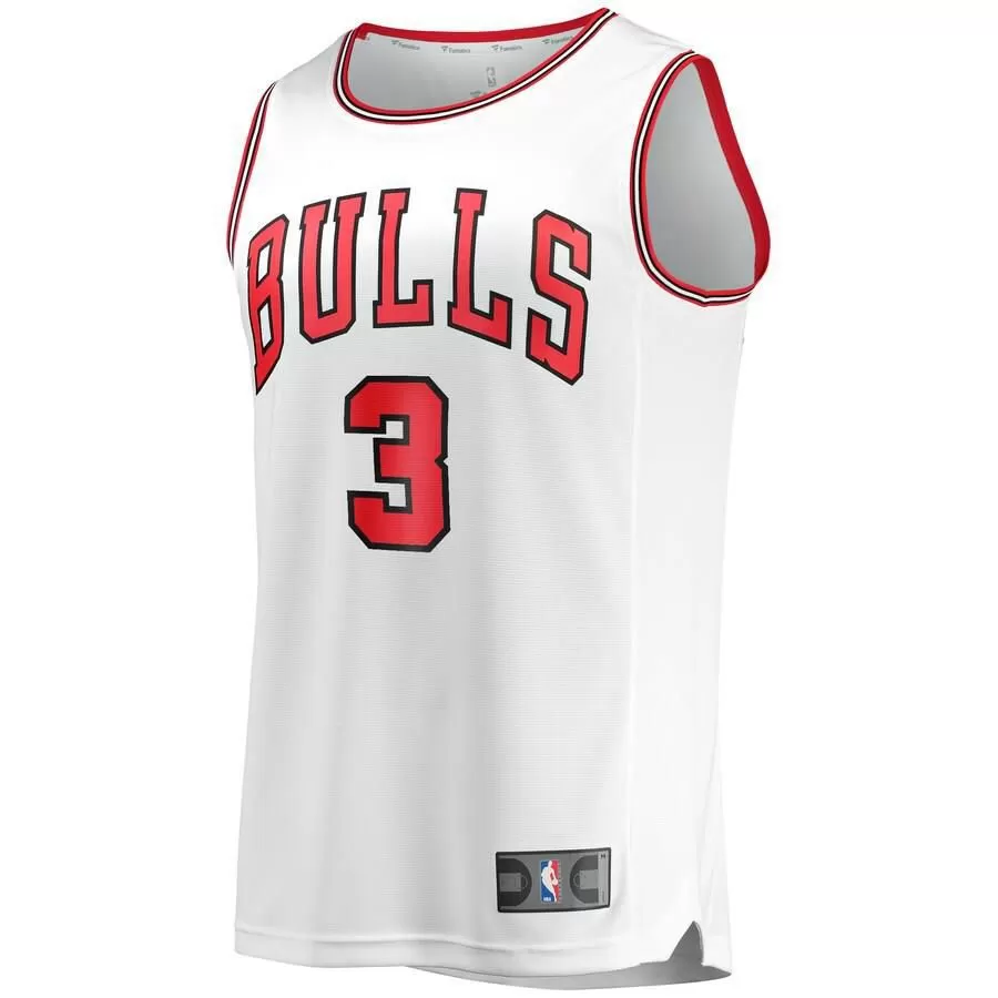 Chicago Bulls Shaquille Harrison Fanatics Branded Fast Break Player Association Jersey Kids - White | Ireland F9075L1