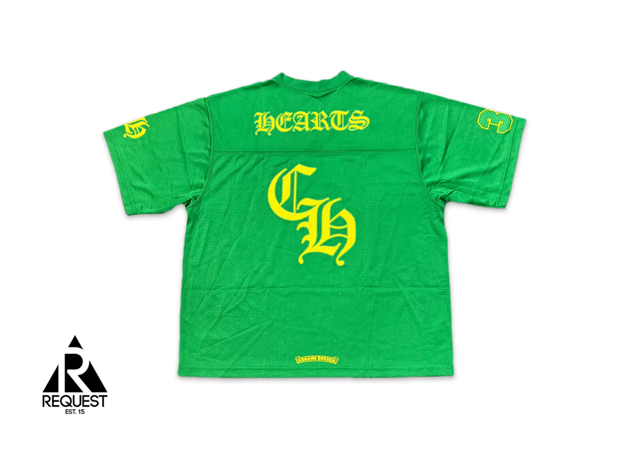 Chrome Hearts Sports Mesh Short Sleeve Warm Up Jersey “Green/Yellow”