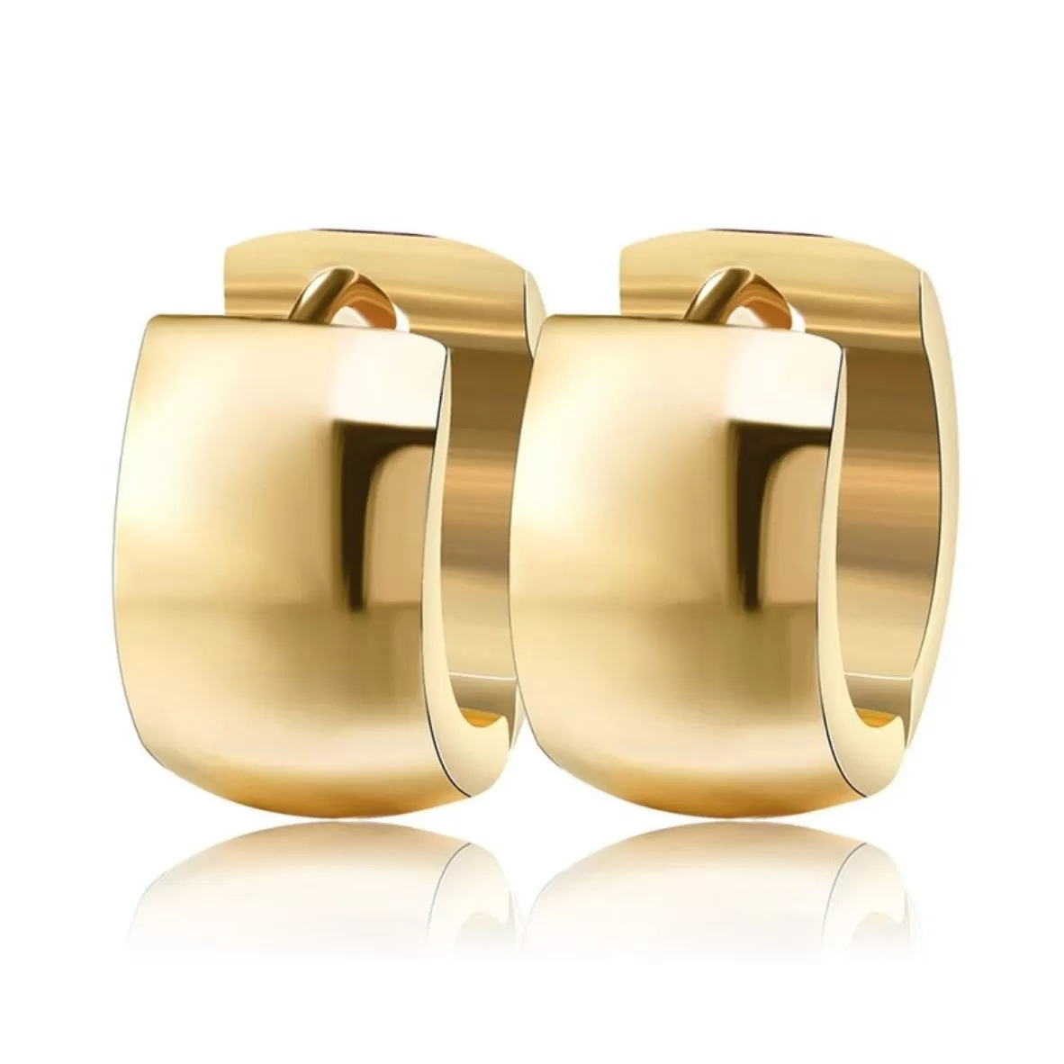 Classic Golden Huggie Hoop Earring