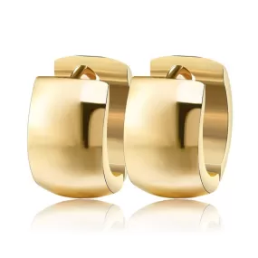 Classic Golden Huggie Hoop Earring