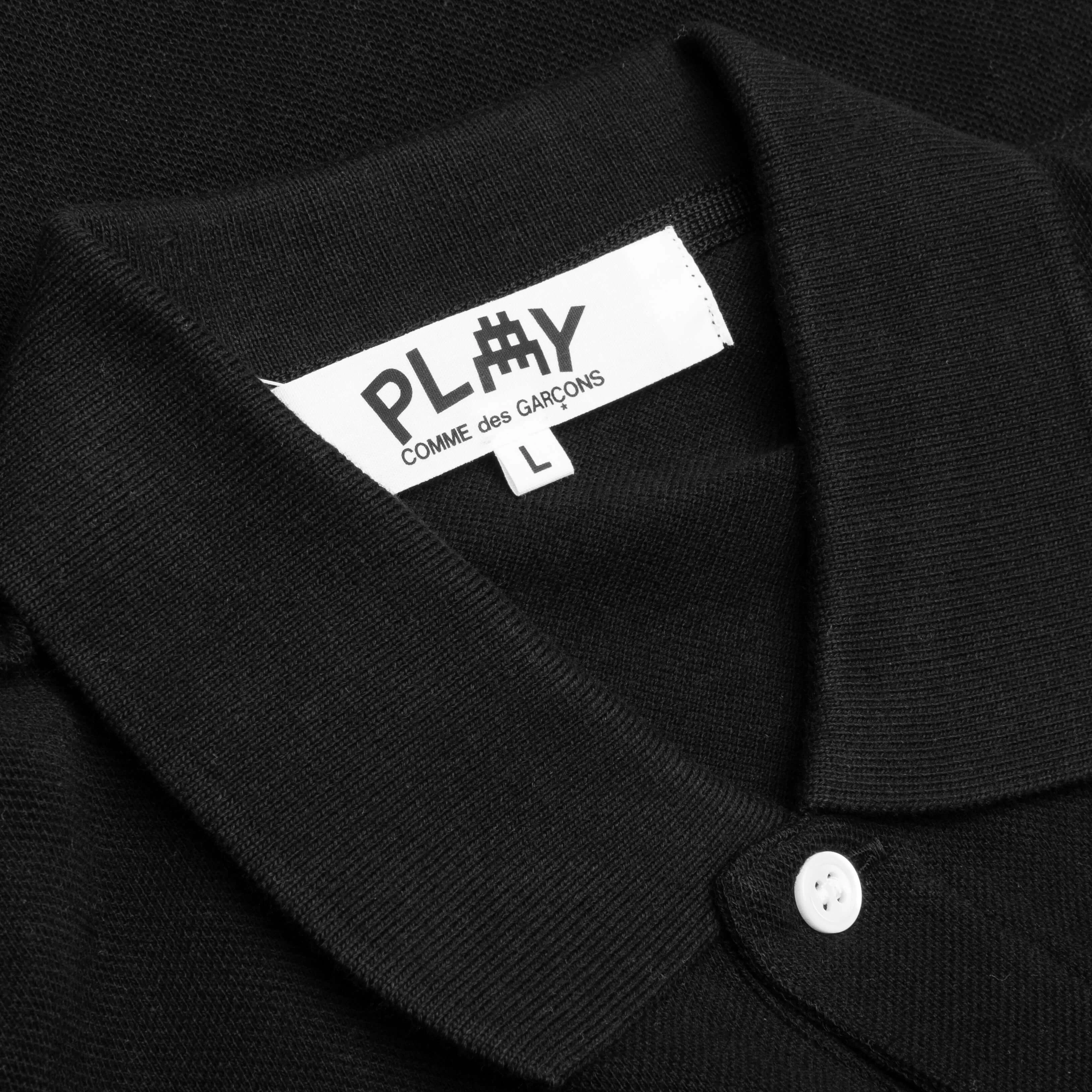 Comme des Garcons PLAY x the Artist Invader Women's Polo - Black