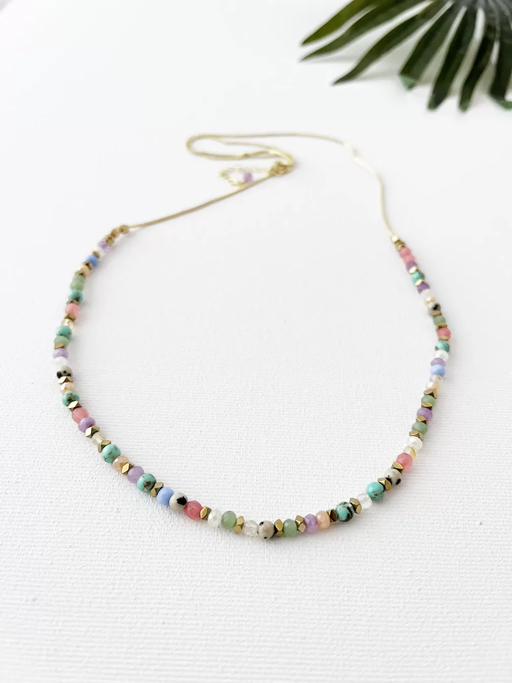 confetti necklace - pastel mix