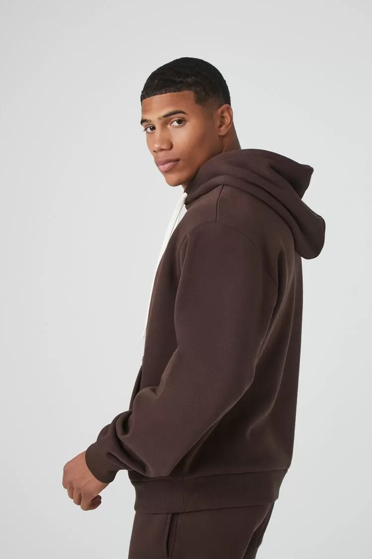 Cotton-Blend Drop-Sleeve Hoodie