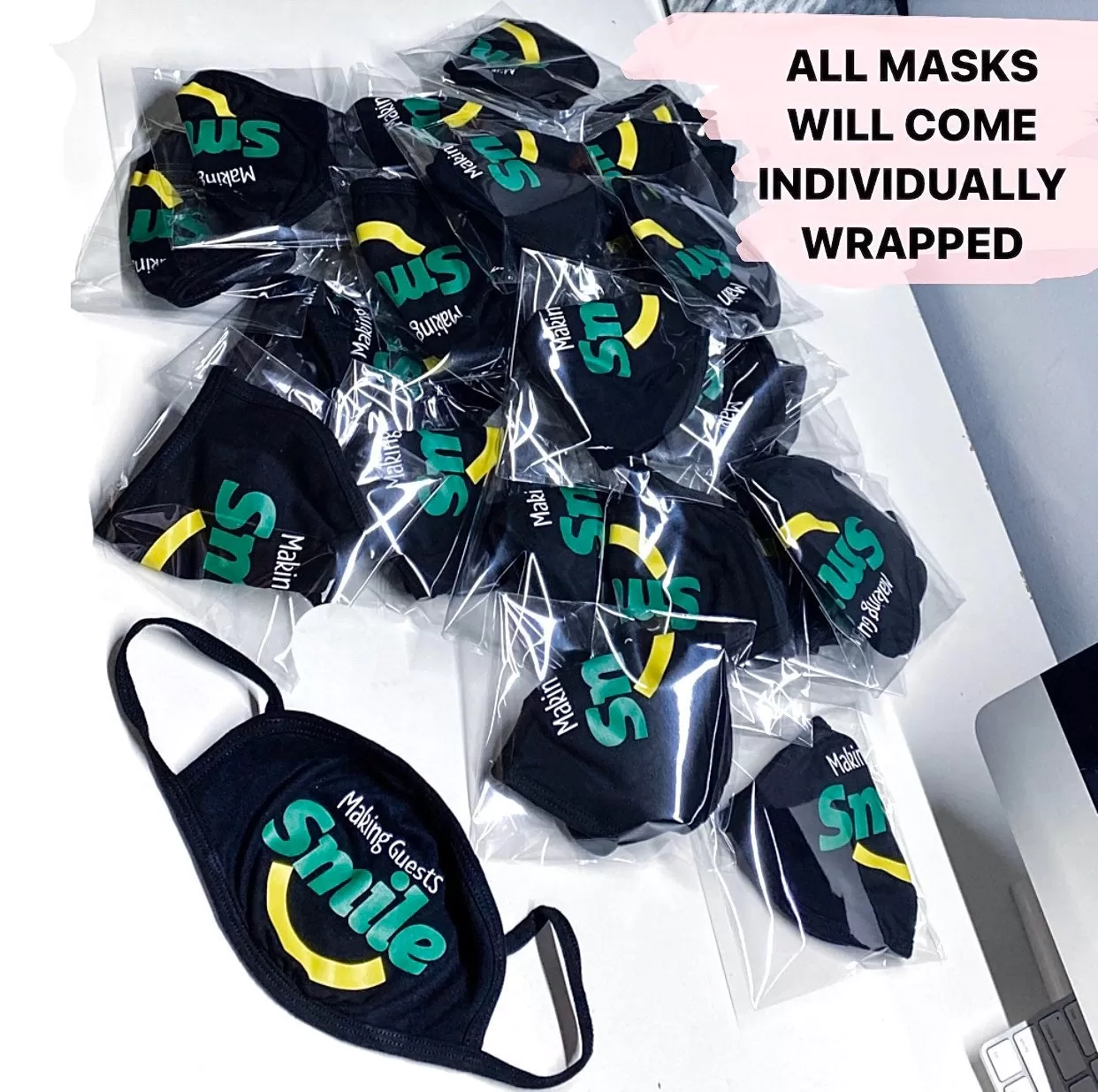 Custom Face Mask, Custom Text Face Mask, Add Your Logo Face Mask, Customizable Face Mask