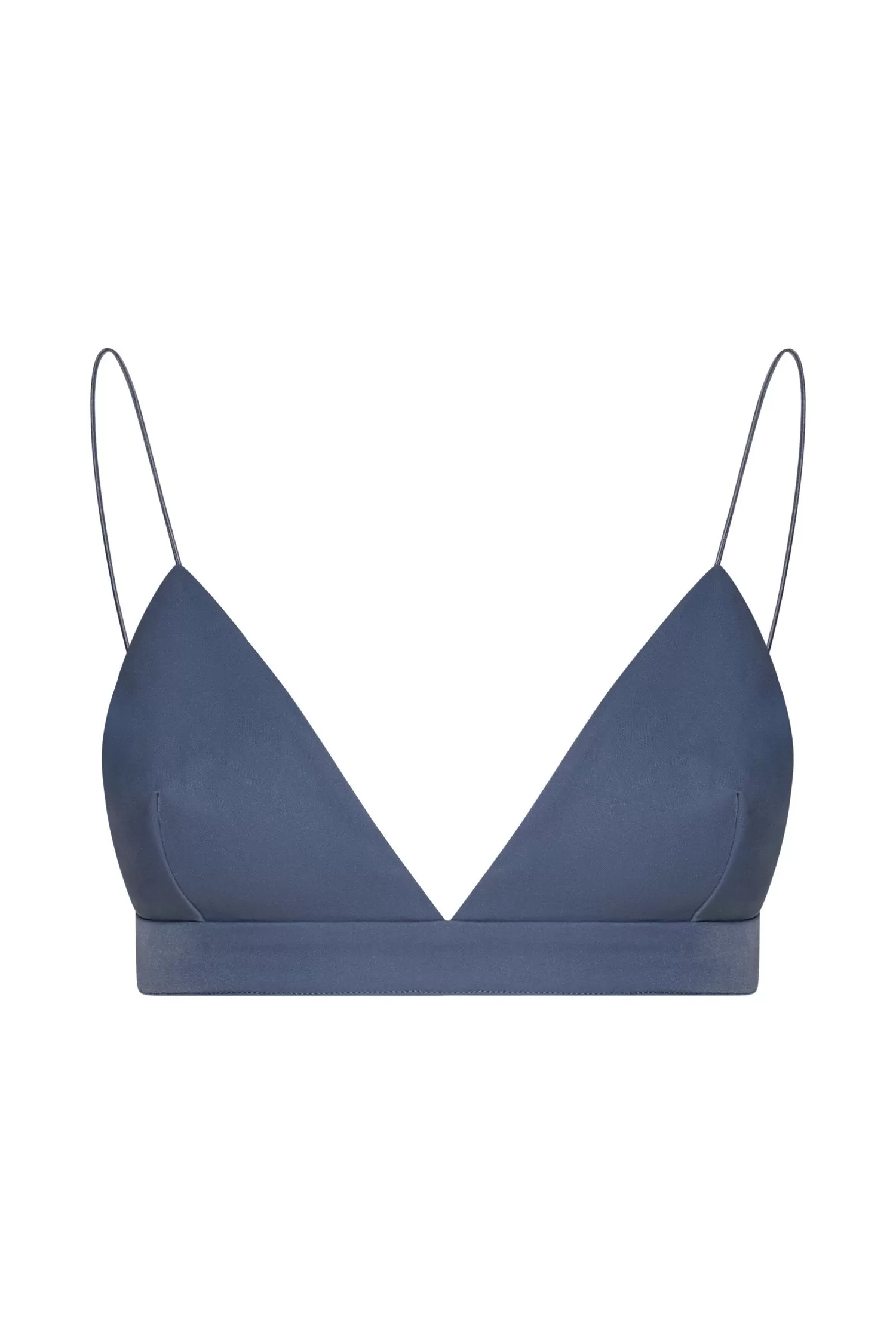 Cynthia Triangle Bralette - Steel Blue