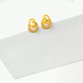 Daily Wear Small One Gram Gold Earrings By Asp Fashion Jewellery