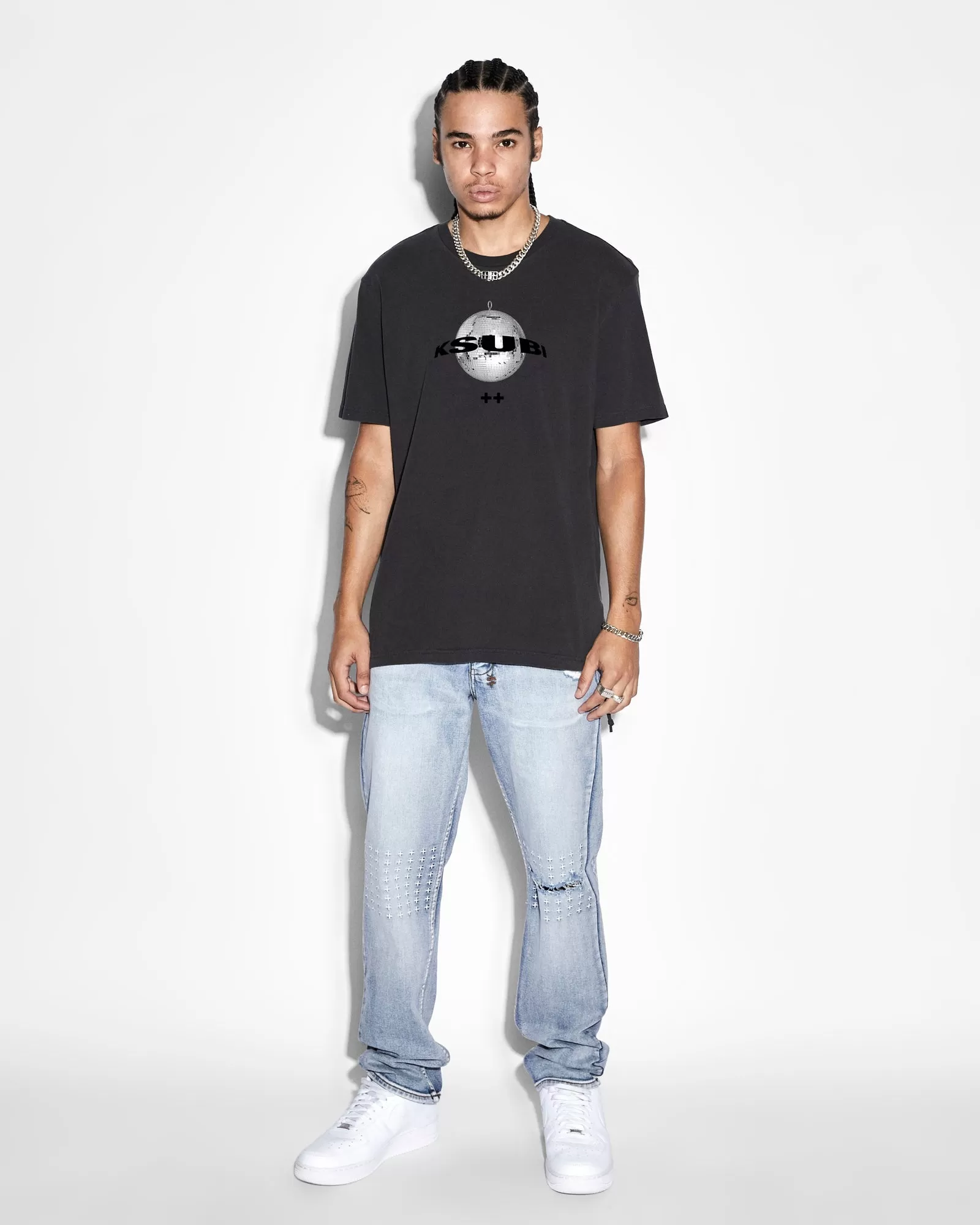 DISCO KASH TEE SS TEE WASHED BLACK