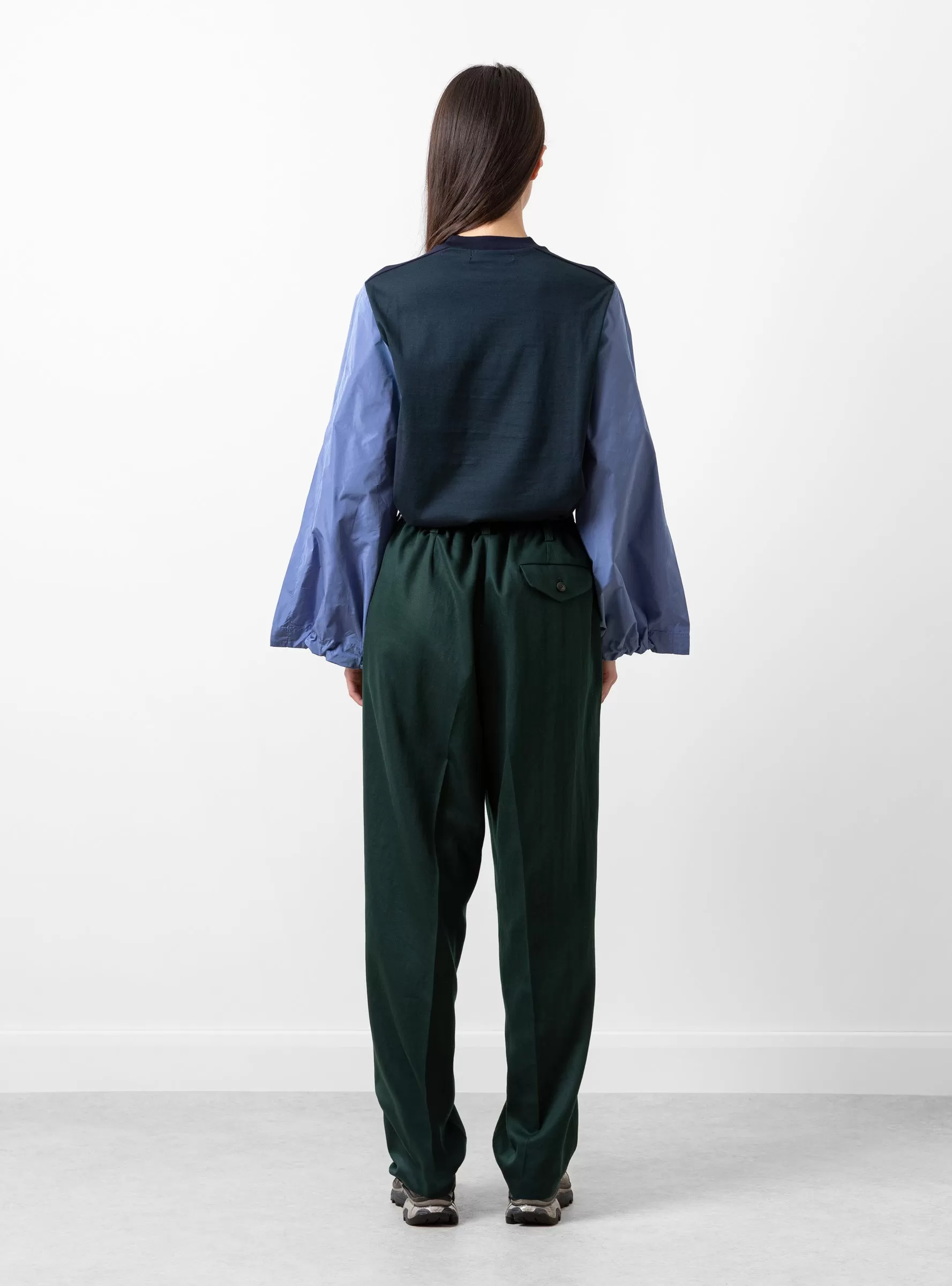 Embroidery Western Trousers Green