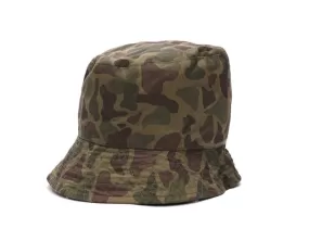 Engineered Garments - Bucket Hat - Olive Camo Flat Twill