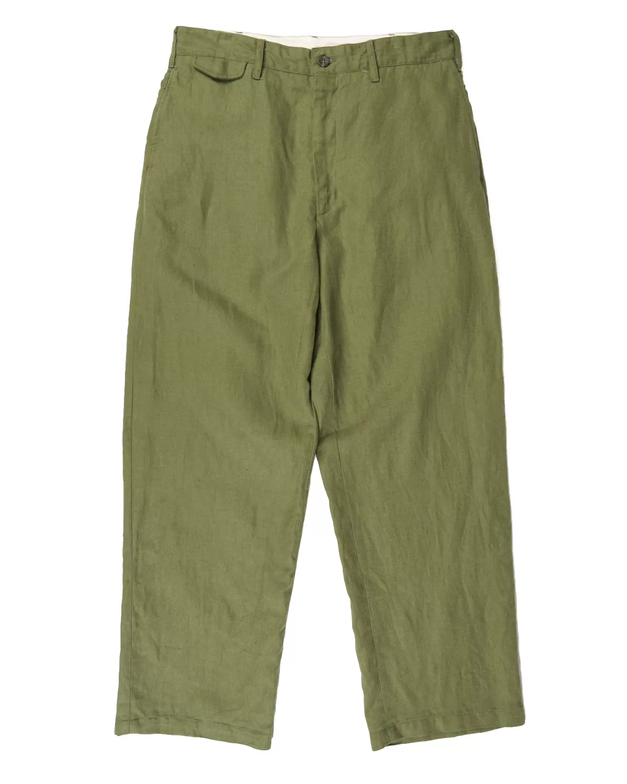 Engineered Garments Olive Cotton Hemp Officer Pant