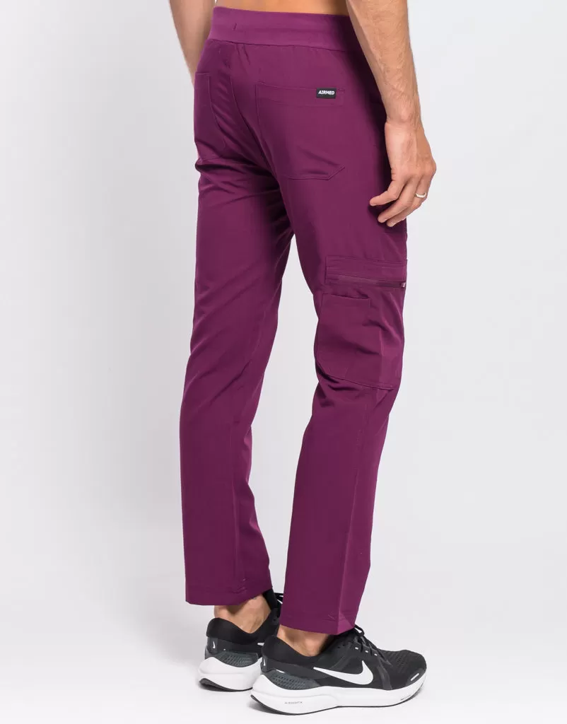 Essential Multi-Pocket Scrub Pants - Purple